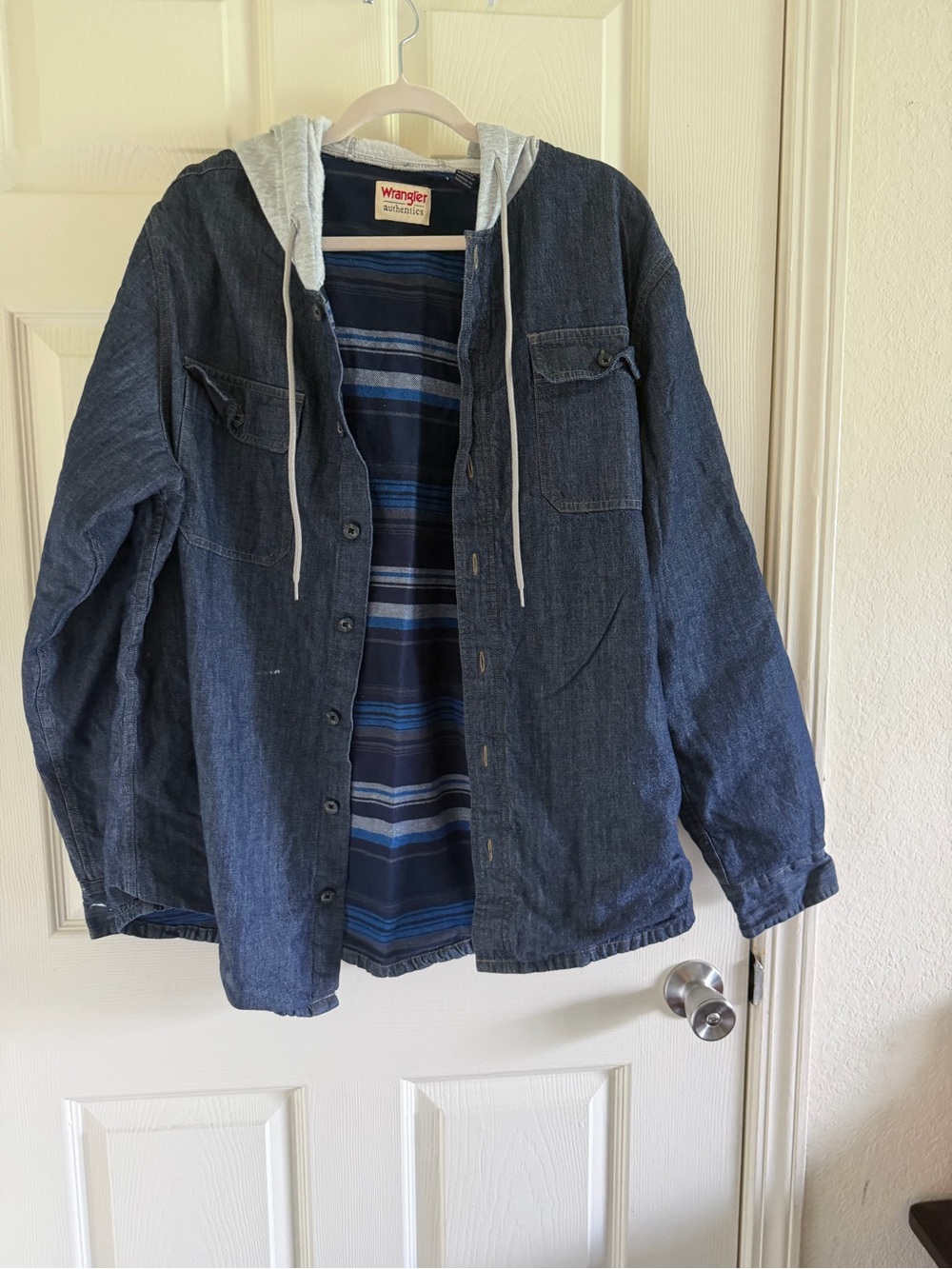 Wrangler vintage Navy Denim Shirt Jacket